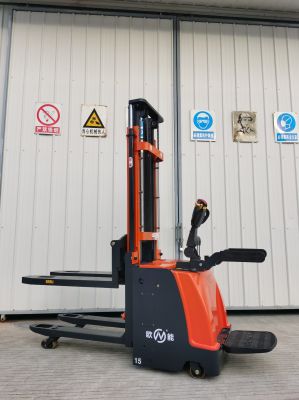 1600-3500mm Onen Stand-on Driving Pallet Truck Electric Double Pallets Handling Stacker