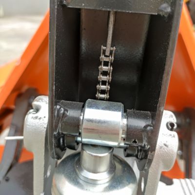 Carretilla elevadora apiladora accionada por rueda de PU de nailon manual hidráulica manual
